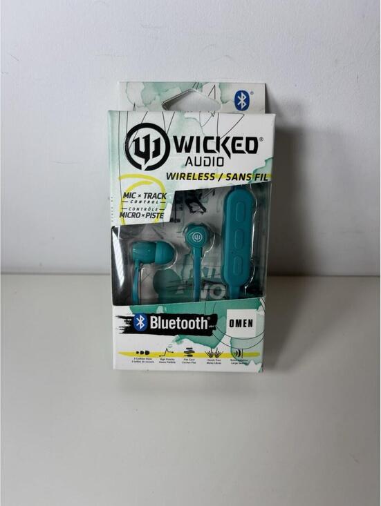 Other - Wicked Audio Omen Wireless Bluetooth Earbuds Teal w/ Mic – NEW Sealed